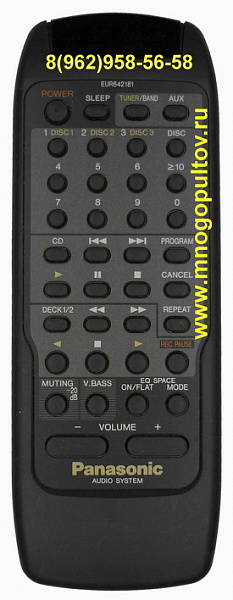 PANASONIC EUR642181,CU-CH80 (пульт-аналог)