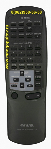 AIWA RC-TN360 (пульт-аналог)