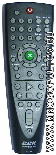 BBK RC138 для модели DVD-плеера DV138SI (Оригинальный)