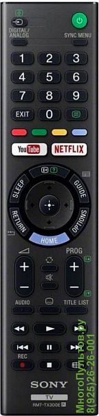 SONY RMT-TX300E пульт для телевизора SONY