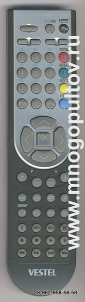 VESTEL RC1900, RC5110 для модели TV-22850EL. Телевизор со встроенным DVD.