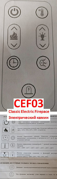 Электрокамин CLASSIC CEF03 