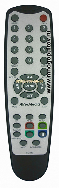 AVER MEDIA RM-H7, RM-FX для ТВ-тюнера AverTV Box7 Live (предлагаем аналог)
