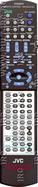 JVC RM-SDXU10U (пульт-аналог)