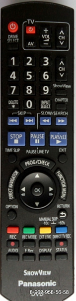 PANASONIC N2QAYB000461 пульт для DVD/HDD-рекордера Panasonic DMR–EH53 (предлагаем аналог)