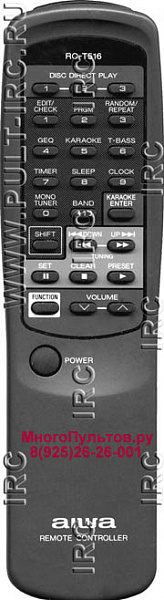 AIWA RC-T516 (пульт-аналог)