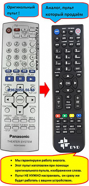 Panasonic N2QAYZ000002, N2QAYZ000003 (аналог)
