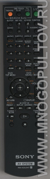 SONY RM-ADU047 AV SYSTEM (оригинальный)