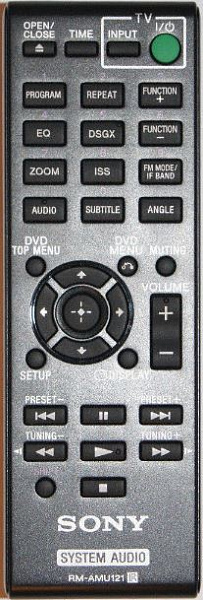 Sony RM-AMU121 (FH-SR1D, HCD-SR1D) пульт-аналог