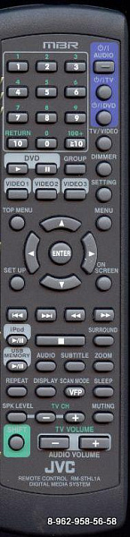 JVC RM-STHL1A  для домашнего кинотеатра JVC TH-L1 (предлагаем аналог)