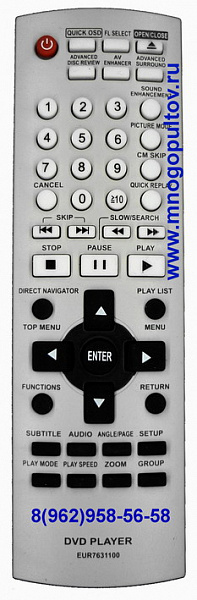 PANASONIC EUR7631100, PANASONIC EUR761110 (НЕоригинальный)