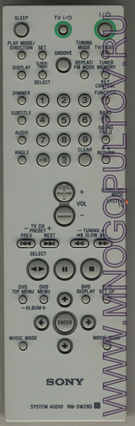 SONY RM-SWZ8D (пульт-аналог)