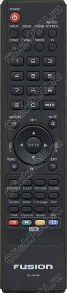 FUSION RC-J35-OB для телевизоров Fusion FLTV-19W8, FLTV-22W8 (предлагаем аналог)