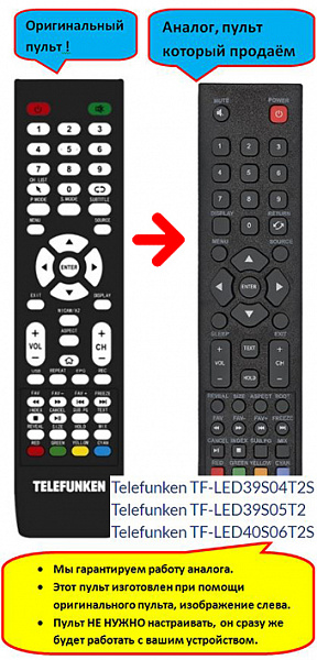 Telefunken TF-LED39S04T2S, TF-LED39S05T2, TF-LED40S06T2S