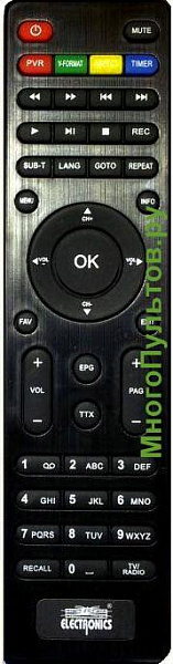 ELECTRONICS VV8903HD пульт для DVB-T2 приставки (предлагаем аналог)