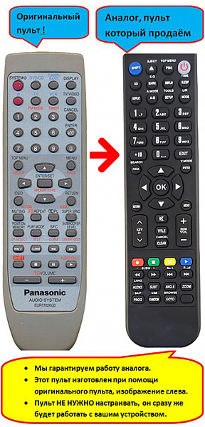 PANASONIC EUR7702KG0 , EUR7702KH0 (аналог)