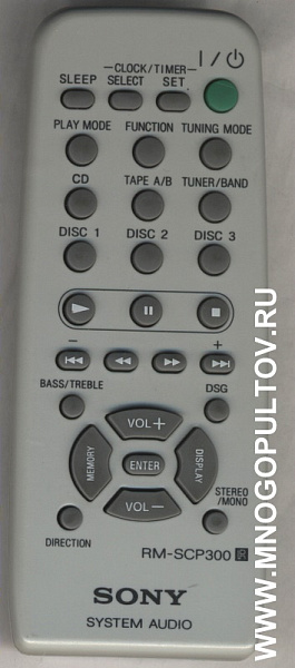 SONY RM-SCP300 AUDIO SYSTEM (пульт-аналог)