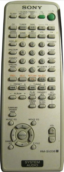 Sony RM-SV236 (аналог)