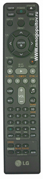 LG AKB70877934 пульт для музыкального центра LG MDT356K (предлагаем аналог)