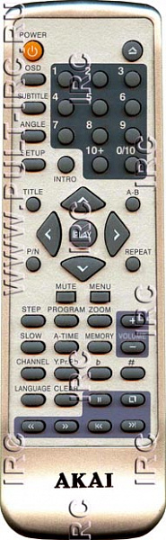 AKAI JX-2002 пульт для DVD-плеера DV-P3570DPSK \ AKIRA JX-2002 (предлагаем аналог)