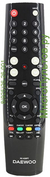 Daewoo RC-630PT, L32A640VTE, L32A645VTE, L32A780VBE (Оригинал)