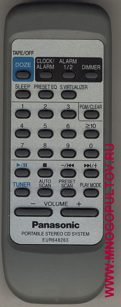 PANASONIC EUR648263 для модели RX-DX1 (Оригинальный)