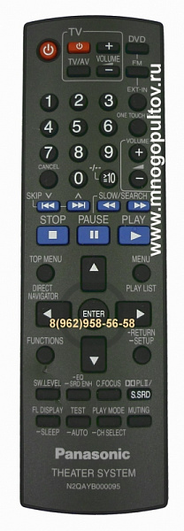 Panasonic N2QAYB000095 (Пульт-аналог)