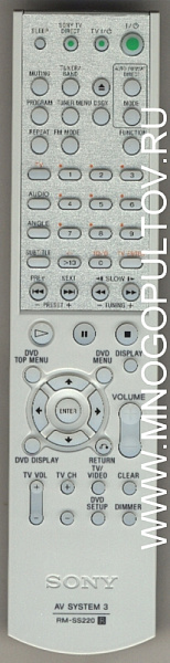 SONY  RM-SS220 AV SYSTEM