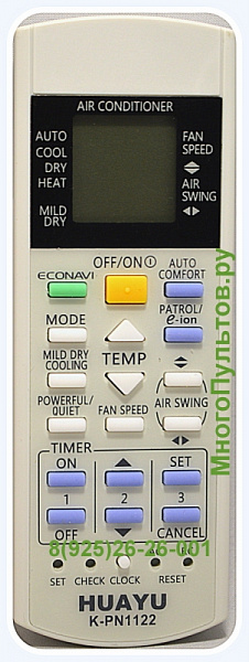 HUAYU K-PN1122 пульт для кондиционеров PANASONIC