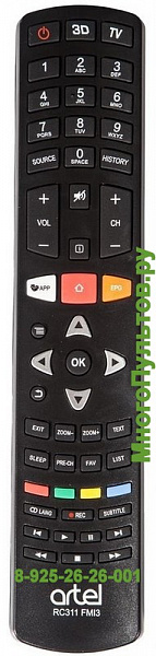 ARTEL RC311 FMI3 пульт для телевизора