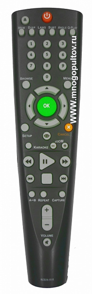 BBK RC026-01R (= RC-DVP103) DVD (НЕоригинальный)